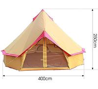 Canvas Tent with Stove Hole Cotton Canvas Tents Yurt Tent for Camping 4 Season Tent for Family Camping Outdoor Glamping, Luxury Teepee