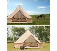 Canvas Tent with Stove Hole Cotton Canvas Tents Yurt Tent for Camping 4 Season Tent for Family Camping Outdoor Glamping, Luxury Teepee