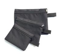 Canvas Tool Pouch Bag Set - 3PCS Waterproof Pouch with Zipper - Heavy Duty Tool Bag for Storage - Water Resistant Multipurpose Organizer for DIY, Home, Work