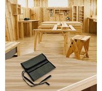 Canvas Tool Storage Bag with Multiple Pockets - Roll-up Wrench Socket Organizer for Mechanics Carpenters and DIY Users - 33 X 27 Cm Expanded Scale Sturdy Buckle Closure