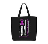 Canvas Tote Bag End & Stop Domestic Violence Ladies Shopping Shoulder Bag Waterproof Casual Ladies Purse, For Christmas, Birthday, Graduation, Wedding, Holiday