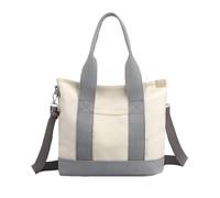Canvas Tote Bag, Reusable Canvas Grocery Bags, Waterproof Foldable Tote Bag, Solid Beach Bags, Shopping Bag for Wedding, Birthday, Beach Holiday, grey, Se référer à la description