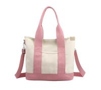 Canvas Tote Bag, Reusable Grocery Bags for Kitchen,Waterproof Foldable Tote Bag | Shopping Bag Washable Beach Bags for Women Girls Weddings Birthday Holiday in l, pink, Consulte la descripción