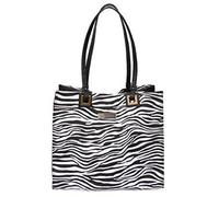 Canvas Tote-Rochelle-Black & White Beach Bag-Pia Rossini Holiday Summer Designer-Zebra