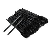 Canvas Trend 100pcs Disposable Eyelash Brushes，Eyelash Extensions Brushes Portable Eyebrow Brush Perfect for Home, Travel and Outing (Black)