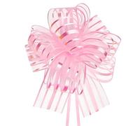 Canvas Trend 5pcs 6 Inch Large Organza Pull Bows,Pink Bow Art Gift Wrapping Presents Decoration for Baskets Wedding Christmas Valentine's Day.