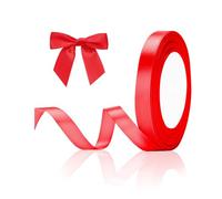 Canvas Trend Multi Functional Ribbons 2cm Wide and 22m Long Multiple Colors Ribbon for Gift Wrapping, Crafting, DIY Bouquets, Party Decoration (Red)