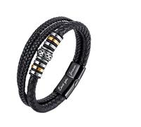 Canvas Trend To My Son Braided Leather Bracelet,Multi-Layer Wristband Personalized Bracelets with a Never Forget How Much I Love You Card Men's Knitting Jewelry Birthdays Christmas Gifts.