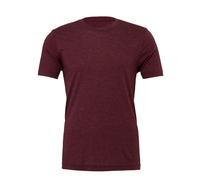 Bella + Canvas Men's Canvas Triblend Crew Neck T-Shirt Short Sleeve T-Shirt in Maroon | Size: XS Bella + Canvas Maroon XS