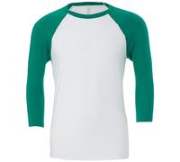 Canvas Unisex 3/4 Sleeve Baseball Tee Raglan Sleeves T-Shirt Casual Fashion Wear