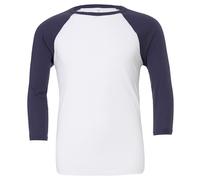 Canvas Unisex 3/4 Sleeve Baseball Tee Raglan Sleeves T-Shirt Casual Fashion Wear