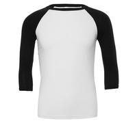 Canvas Unisex 3/4 Sleeve Baseball Tee Raglan Sleeves T-Shirt Casual Fashion Wear