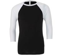 Canvas Unisex Adult 3/4 Sleeve Baseball T-Shirt PC5817