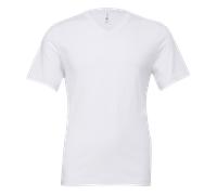 Canvas Unisex Jersey Cotton Short Sleeve Vee V-Neck T-Shirt Tee