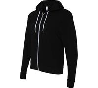 Poly-Cotton Fleece Full-Zip Hoodie (US) Black