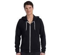 Canvas Unisex Zip-Up Hoodie - Black - XL