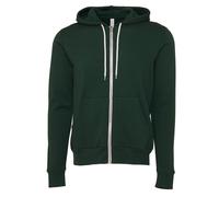 Canvas Unixex Zip-up Polycotton Fleece Hooded Sweatshirt Hoodie Bella + Canvas Pale Green S
