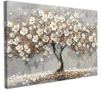 Canvas Wall Art 16 x 20 inch Framed Tree Painting Modern Wall Decoration for Living Room Bedroom Artwork Wall Pictures Stylish Wall Canvas Pictures for Home Wall Art with Hooks and Magic Tape
