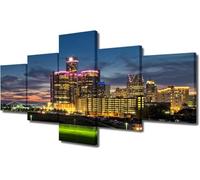 Canvas Wall Art 5 Pieces Canvas Painting Xl/Frameless 150 X 100 Cm 5 Piece Modern Canvas Artwork Pictures Paintings Burning Clouds In The Sky For Living Room Home Decor Festival Gift-2134772508