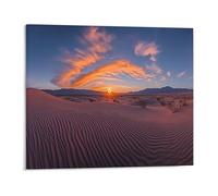 Canvas Wall Art A Desert Landscape Bathed In The Eerie Twilight Of A Solar Eclipse Wall Art Poster Decorative Painting For Living Room Bedroom Office Home Decoration Artwork 12x16Inch Unframed