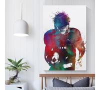 Canvas Wall Art - American Football Player Picture Print On Canva, Posters And Prints Wall Art Living Room Home Decor Room Decor Teen 24x36inch(60x90cm)