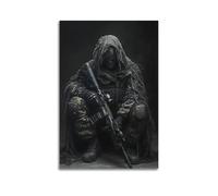 Canvas Wall Art - Attractive Men's Sniper Camouflage, Perfect for Halloween, Christmas, Easter And Thanksgiving Decorations, Military Themed Home Decor Poster Canvas Wall Art For Living Room Bedroom G