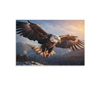 Canvas Wall Art Beautiful Eagle Wall Decorations For Living Room Morning Light Flying Natural Birds Hang Pictures Wall Artwork