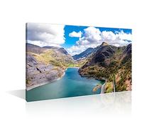 Canvas Wall Art Dolbadarn Castle Poster 1 Piece Snowdonia National Park Wall Decorations for Living Room Llanberis Snowdonia Home Decor Modern Artwork for Home Walls Framed Ready to Hang(16''Wx 24''H)