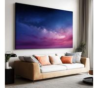 Canvas Wall Art Fantasy Nebula Galaxy Starry Sky Picture Canvas Poster Print Artwork for Bathroom Living Room Wall Decor 120L x 80W CM (47" x 32") Unframed