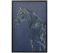 Canvas Wall Art Gold Textured Horse