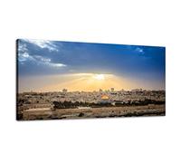 Canvas Wall Art Jerusalem Historical Palestine Jerusalem Old City Dome Of The Rock Canvas Prints Unframed Painting Modern Artwork Abstract Stretched Poster Home Decoration Unique Gift 12X16Inch