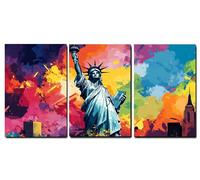 Canvas Wall Art Landscape Pattern with Frames,Architecture Wall Art Painting 3 Pcs,Canvas Paintings Pictures for Modern Home Room Bathroom Hallway Bedroom Decor,Gifts for Men,22x32inch/55x80cm,-f82b