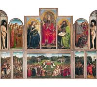 canvas wall art Posters and prints Famous painting Ghent Altarpiece by Jan Van Eyck for Home Decor 60x90cm