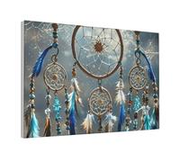 Canvas Wall Art Prints Aesthetic Poster Canvas Paintings Prints Native American Dream Catcher Pictures ArtWork Office Wall Decor Modern Abstract Wall Art for Living Room Bedroom Home Decor 12"x18"