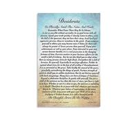 Canvas Wall Art Prints Desiderata Poem Modern Abstract Canvas Art Wall Decor Artwork Picture Oil Painting for Bedroom Living Room Bathroom Office Home Decoratior Unframe 12x18inch(30x45cm)