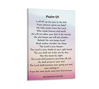 Canvas Wall Art Prints Psalm 121 Modern Abstract Canvas Art Wall Decor Artwork Picture Oil Painting for Bedroom Living Room Bathroom Office Home Decoratior Frame 08x12inch(20x30cm)
