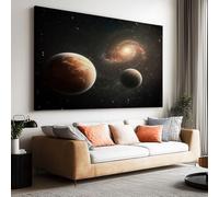 Canvas Wall Art Vast Space Universe Galaxy Fantasy Wall Pictures,Canvas Print Artwork for Bedroom Office Home Living Room Wall Decor (150L x 100W CM)