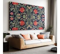 Canvas Wall Art William Morris Abstract Floral Canvas Pictures for Living Room Bedroom Hallway Kitchen or Office Wall Decor - Poster Prints Extra Large Artwork 47 x 32 Inch (120 x 80 cm)