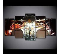 Canvas Wall Painting Canvas Painting Musical Drum Kit 200 X 100 Cm / 78.74 X 39.37 Inches 5 Pc Canvas Print For Paintings Artwork Modern Canvas Wall Art For Living Room Hotel Restaurant Off -1N5R-N8N8