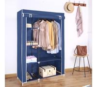 Canvas Wardrobe Organizer - Double - Blue