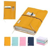 Canvas Washable Book Protectors - Adjustable Book Covers for Paperback and Hardcover Novels - With Pockets for Pens - Perfect Book Lovers Gift