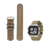 Canvas watch strap 18mm fit for CASIO box AE1200 / 1300/1000 W-219 modified nylon watch band Men's wristband bracelet accessorie(Color 05)