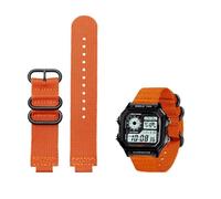 Canvas watch strap 18mm fit for CASIO box AE1200 / 1300/1000 W-219 modified nylon watch band Men's wristband bracelet accessorie