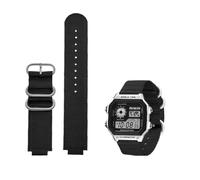 Canvas watch strap 18mm fit for CASIO box AE1200 / 1300/1000 W-219 modified nylon watch band Men's wristband bracelet accessorie(Color 03)