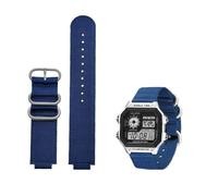 Canvas watch strap 18mm fit for CASIO box AE1200 / 1300/1000 W-219 modified nylon watch band Men's wristband bracelet accessorie