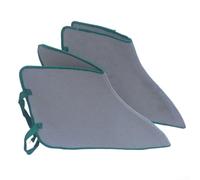 Canvas welding toe cover with splashproof and abrasion resistant features, providing protection and comfort during welding operations, 1pcs