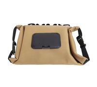 Canvas Wet Wipe Dispenser, Canvas Toilet Paper Case with Press Lid Large Capacity Hanging Pouch for Travel Car and Home Use (Light Tan)