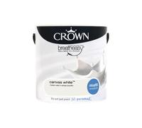 (Canvas White, 2.5L) Crown Matt Breatheasy Solvent Free - Smoked Glass - 2.5L