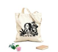 Canvas Wine Gift Bag Humans and Lions: One Love 340g/m² thick fabric Matches clothing