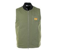 Canvas Work Vest Olive, Large